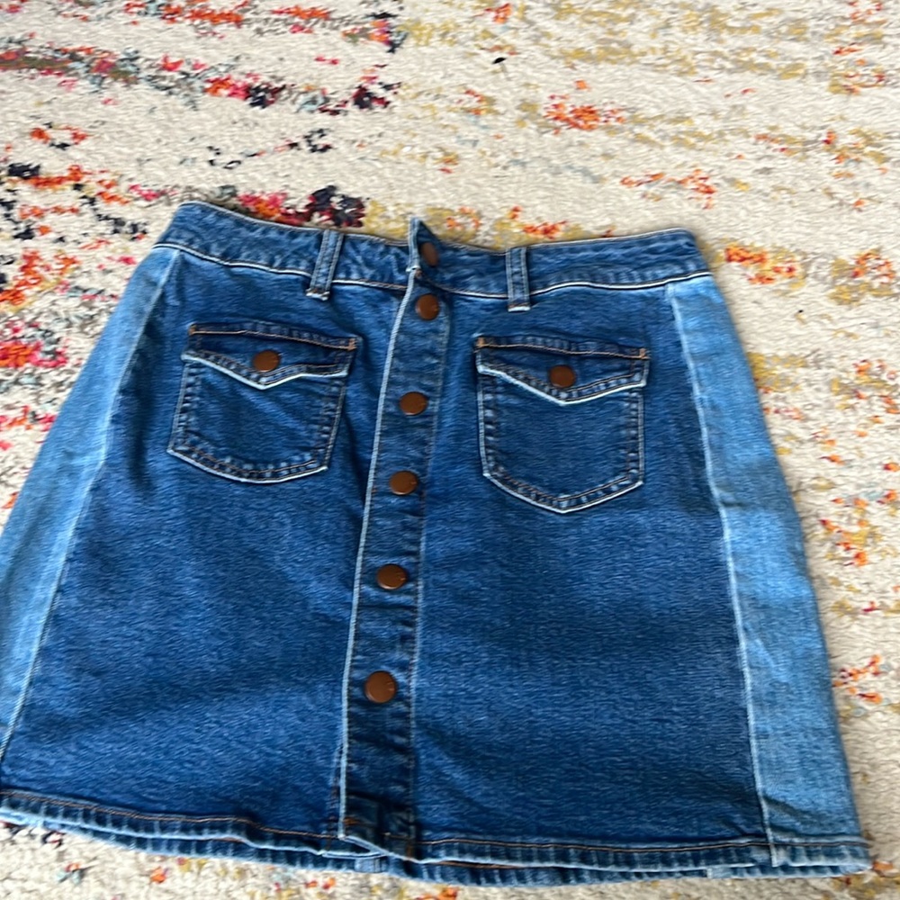 Madewell denim skirt